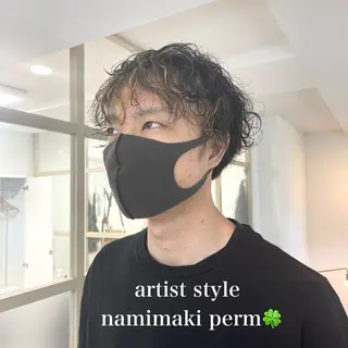 ショート カラー パーマ 黒崎 勝巳のヘアスタイル
