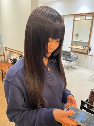 ロング カラー ヘアアレンジ 無料カットモデル‪✨ ✂️Nanami🌷のヘアスタイル