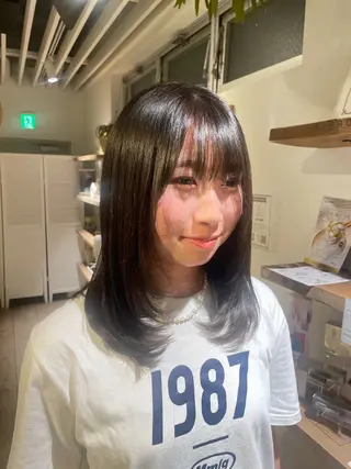 ミディアム 悠良/平塚店 似合わせ/カラーのヘアスタイル