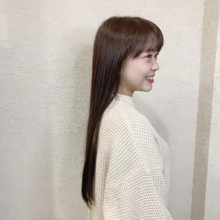ロング カラー ヘアアレンジ 韓国×巻ける髪質改善 💍maki💍のヘアスタイル