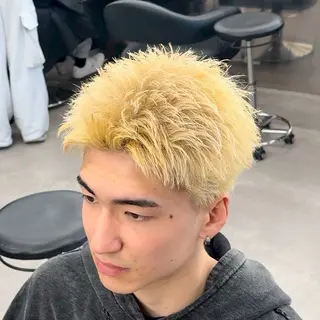 ショート カラー パーマ ヘアアレンジ メンズ キッズ メンズ特化/カラー /せなのヘアスタイル