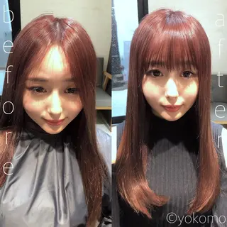ロング 縮毛矯正セミナー講師 ヨコモリユウキのヘアスタイル