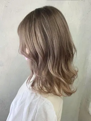 ミディアム カラー パーマ ヘアアレンジ ITbyALBUM 中野店のヘアスタイル