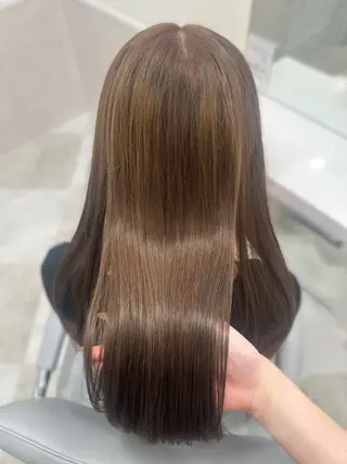ロング カラー 🎀ちゃんりお🎀 /ブリーチなしカラーのヘアスタイル