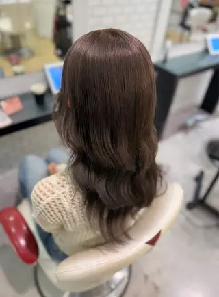 カラー 🇰🇷韓国風艶髪 /AZUSA🤍のヘアスタイル