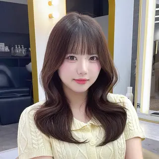 セミロング SOYON ayaのヘアスタイル