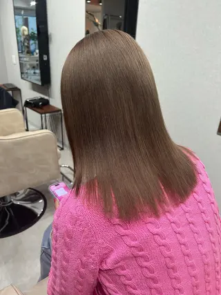 セミロング カラー box mico. mutsumiのヘアスタイル