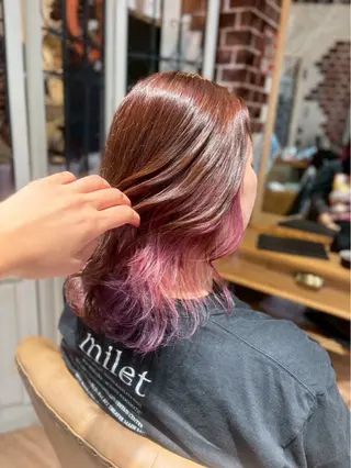 セミロング ブリーチ・カットモデ ル募集中🫧高口小春のヘアスタイル