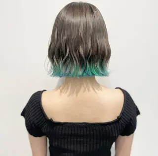 カラー ケアブリーチ 黒瀬有汰のヘアスタイル