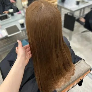 ロング MIDORI🎀 透明感/ベージュのヘアスタイル