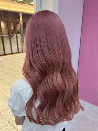 ロング カラー HAIR E.S所属・ブリーチ⏳艶カラー Natsukiのヘアスタイル