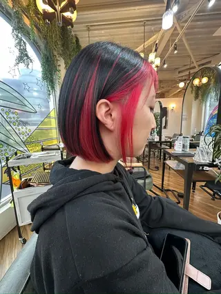 ミディアム カラー 加藤 大河のヘアスタイル