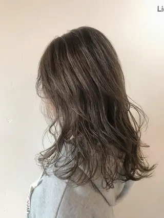 セミロング カラー パーマ 💈LuTa💈_ 公式_NewOpenのヘアスタイル