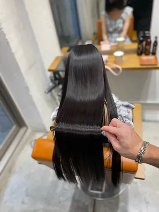 ロング 複雑履歴に対応ブリー チ無しダブルカラーのヘアスタイル