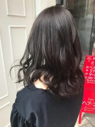 セミロング カラー uru" すずきさゆりのヘアスタイル