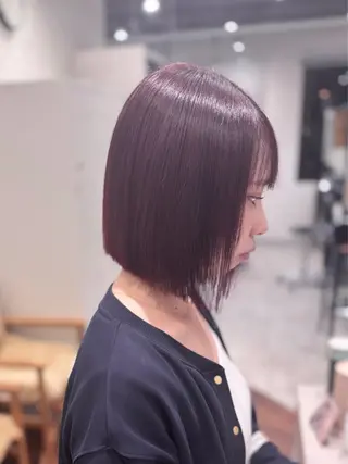 ミディアム カラー 詩乃🎀ピンク 暖色系🫧レイヤーのヘアスタイル