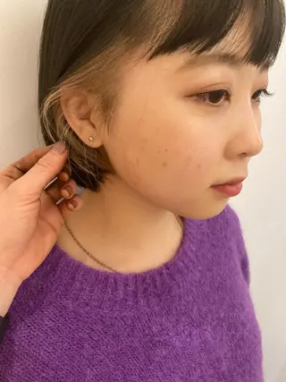 ショート カラー 宮城 星のヘアスタイル