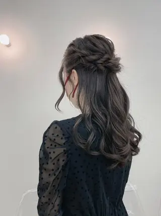 ロング ヘアアレンジ CARELLY Rukaのマツエク・マツパデザイン