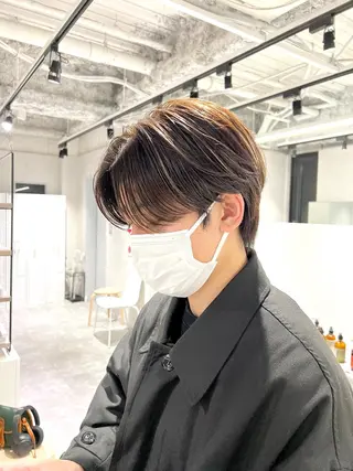 ショート 関西センターパート メンズモデル募集のヘアスタイル