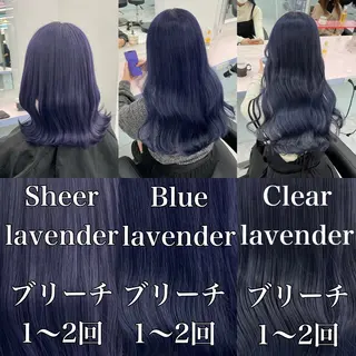 セミロング カラー ヘアアレンジ レイヤー×透明感カラ ーHAYATOのヘアスタイル