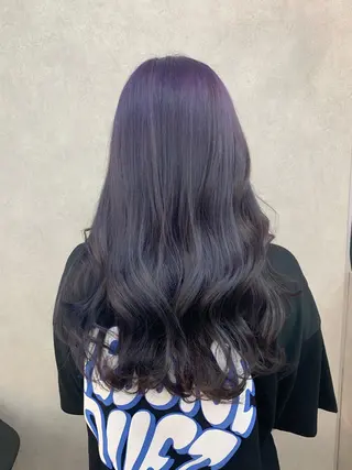 セミロング カラー ハイトーン・ブリーチ ムラ修正　八須　錬のヘアスタイル