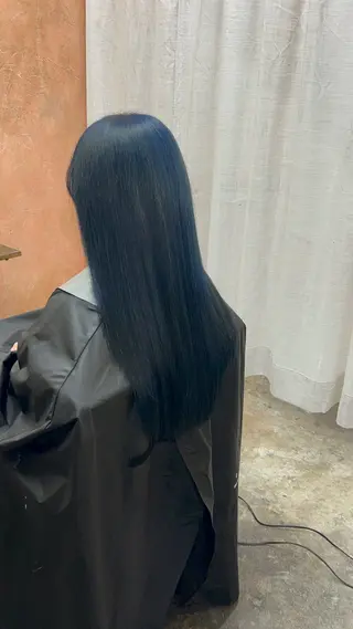 ロング カラー ともざねゆか UniQ/岡山駅のヘアスタイル