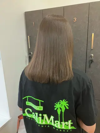 ミディアム カラー 【ツヤ髪特化】 スズキアキエのヘアスタイル