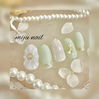 ネイル ❁miju nail 大人上品/自爪育成のネイルデザイン