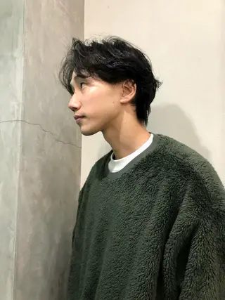 パーマ メンズ 原田 慎吾のヘアスタイル