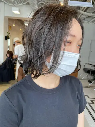 ミディアム カラー ヘアアレンジ レイヤー／似合わせ TAKUYAのヘアスタイル