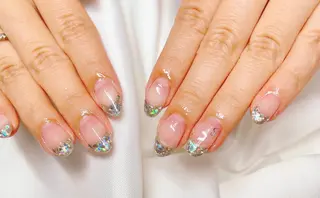 ネイル 23時まで❤︎韓国、 ワンホンネイルのネイルデザイン