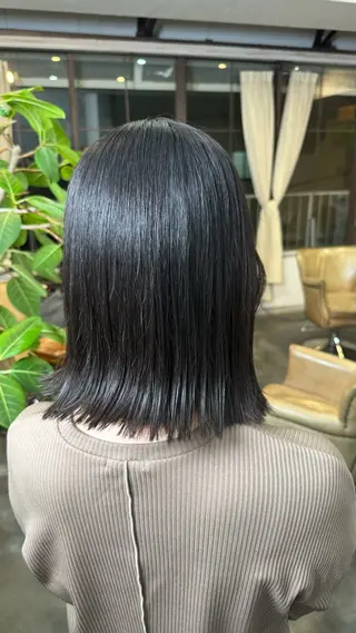 ミディアム 🔆髪質改善 透明感 カラー🔆佐々木貴仁のヘアスタイル