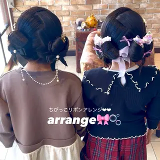 セミロング ヘアアレンジ Lyhair🦊🎀 AKIのヘアスタイル