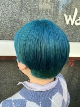 ショート カラー 韓国/インナーカラー 🍑YUI🍑のヘアスタイル