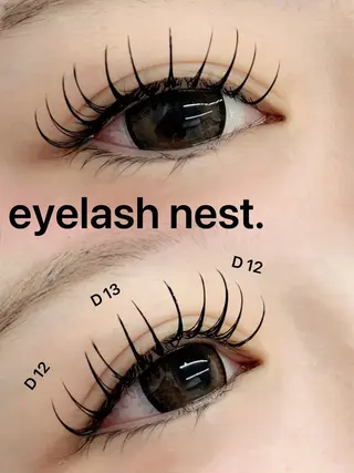 マツエク・マツパ intime内nest.所属・🤍nest. エリ🤍のマツエク・マツパデザイン