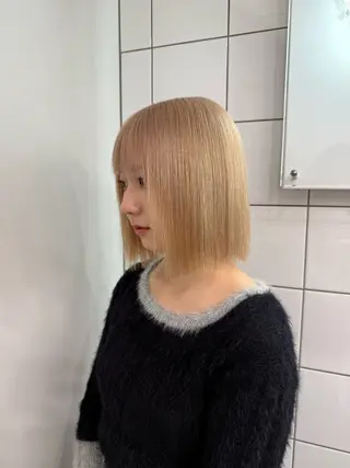 セミロング カラー 【🥀履歴修正🥀】 ハイトーン職人/拓真のヘアスタイル