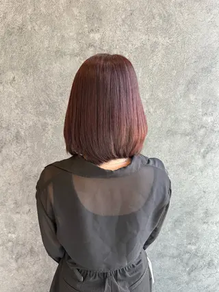 ミディアム カラー 長谷川日菜 / 郡山のヘアスタイル