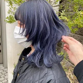 ミディアム カラー TOMOYA/ ショート、レイヤーのヘアスタイル