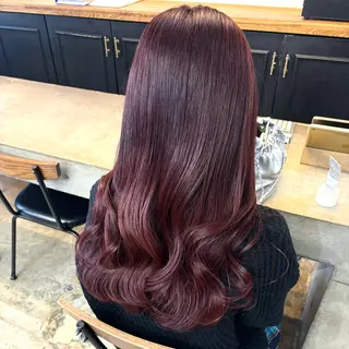 ロング カラー うる艶カラー /縮毛矯正✨レオンのヘアスタイル