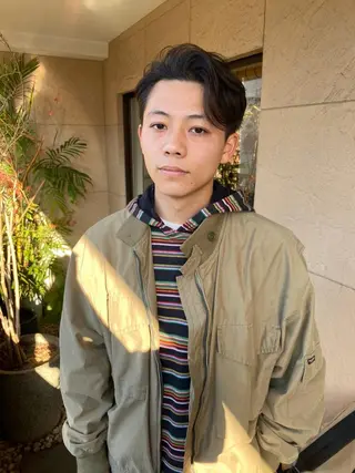 ミディアム カラー パーマ CEINE OURのヘアスタイル