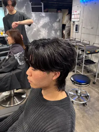 メンズ 🪽直毛男子の救世主 🪽フェザーパーマのヘアスタイル