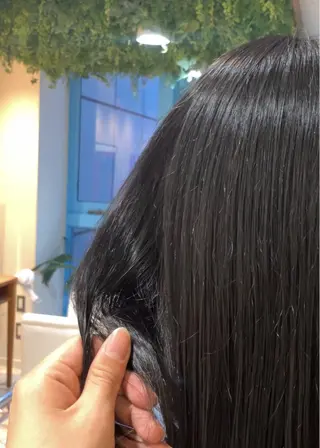 ミディアム カラー 久野紗愛 【髪質改善　艶髪】のヘアスタイル
