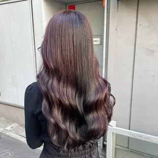 セミロング カラー 大人っぽ♡上品な暖色 ♡ブリーチなし♡のヘアスタイル