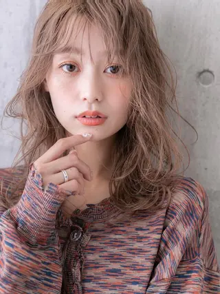 セミロング 韓国カット/新保 辰明/大宮美容室のヘアスタイル