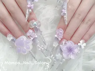 ネイル MoMoA Nail ネイル長さ出し専門店のネイルデザイン
