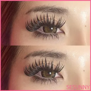 マツエク・マツパ SESUNNY セサニー KUROのマツエク・マツパデザイン