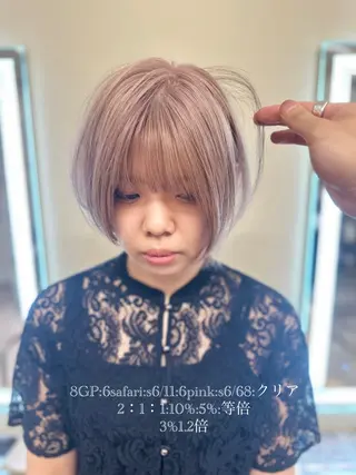ショート カラー opus 店長大和 レイヤー/赤み消しのヘアスタイル
