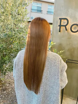 ロング カラー 【ツヤ髪特化】 スズキアキエのヘアスタイル
