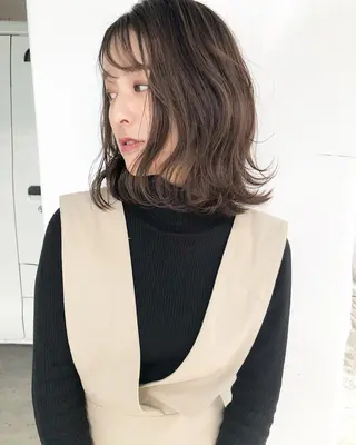 ショート カラー パーマ ヘアアレンジ メンズ キッズ ネイル マツエク・マツパ 韓国風×透明感カラー 髪質改善オタベシンヤのヘアスタイル