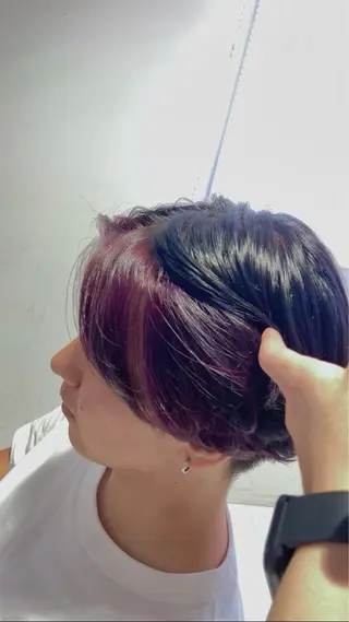 カラー 初めてでも安心🌿 吉澤インナーカラーのヘアスタイル